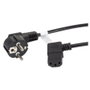 Lanberg Cable de Alimentación Schuko CEE 7/7 a IEC320 C13 Acodado 1,8m CA-C13C-12CC-0018-BK